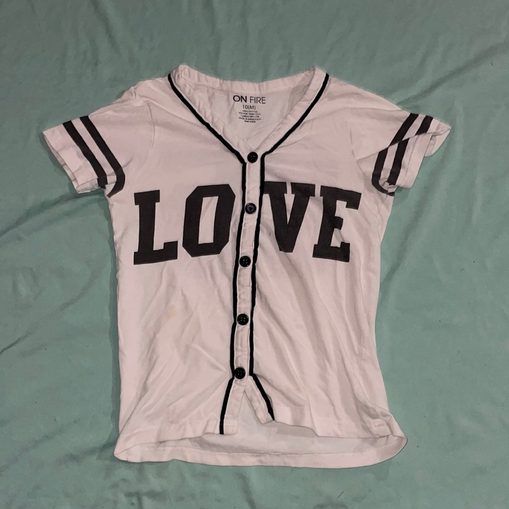 On Fire, Size 10 (M), White with black wording